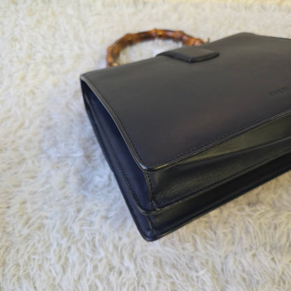 Gucci Dionysus Bamboo Top Handle Web Stripe Leather Bag (Pre-Owned)