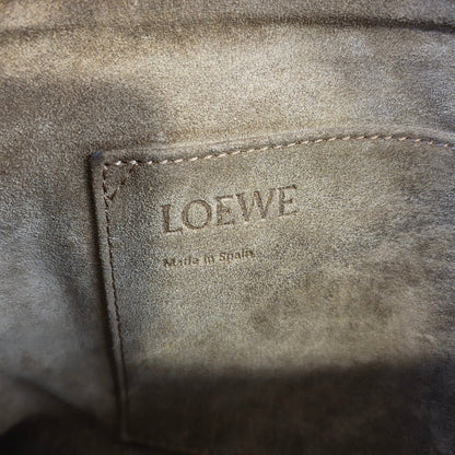 Loewe Anagram Print Leather Clutch Shoulder Bag Pink (Pre-Owned)