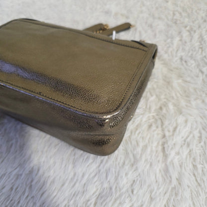 Saint Laurent Niki Metallic Leather Chain Shoulder Bag Bronze (Pre-Owned)