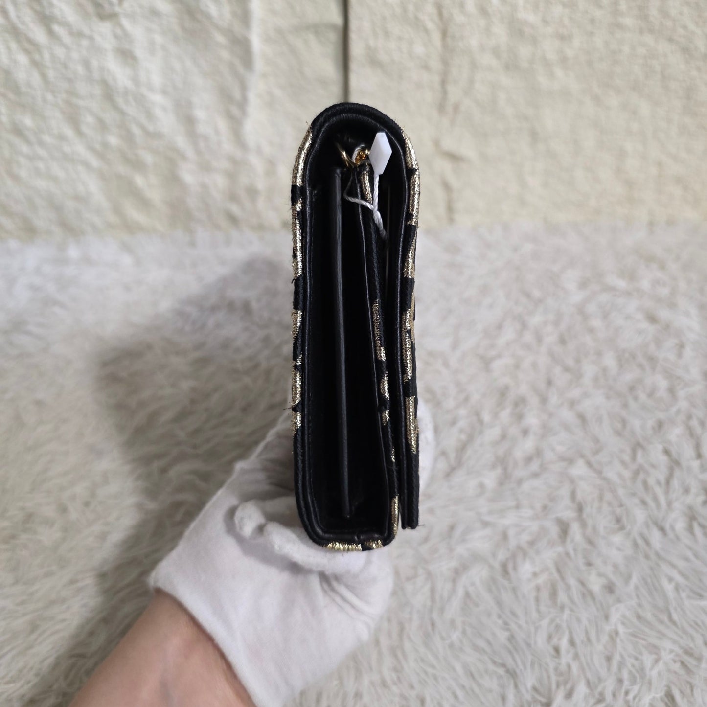 Saint Laurent Kate Star Pattern Chain Wallet (Pre-Owned)