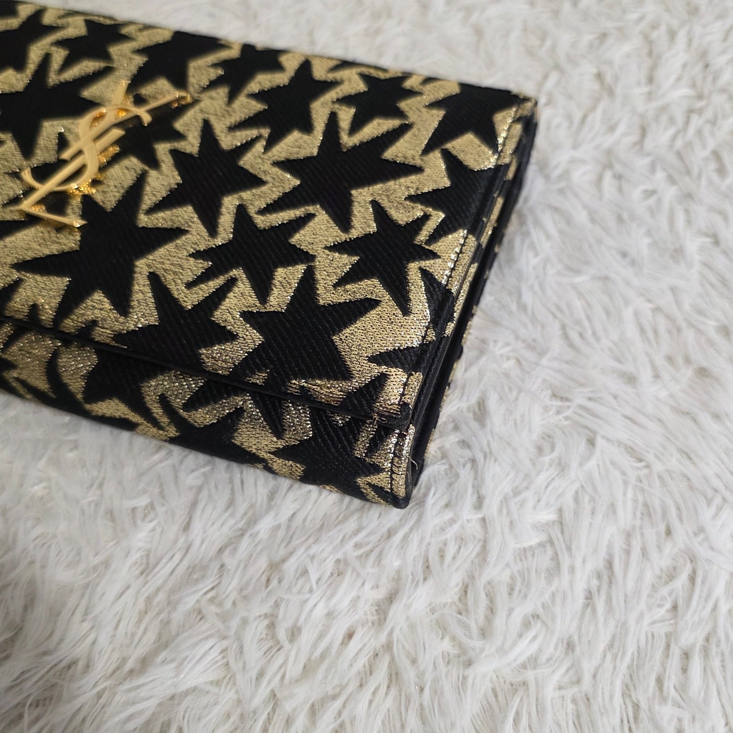 Saint Laurent Kate Star Pattern Chain Wallet (Pre-Owned)