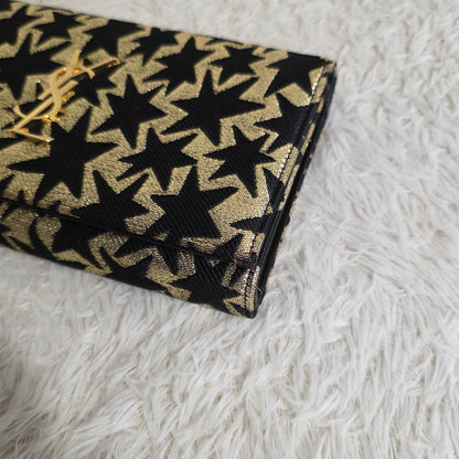 Saint Laurent Kate Star Pattern Chain Wallet (Pre-Owned)