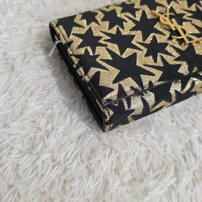 Saint Laurent Kate Star Pattern Chain Wallet (Pre-Owned)