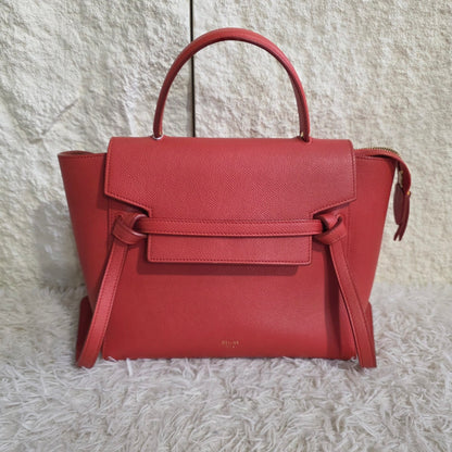 Celine Micro Belt Bag Grained Leather Handbag (Pre-Owned)