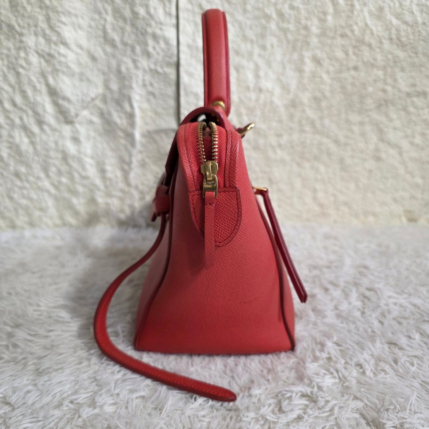 Celine Micro Belt Bag Grained Leather Handbag (Pre-Owned)