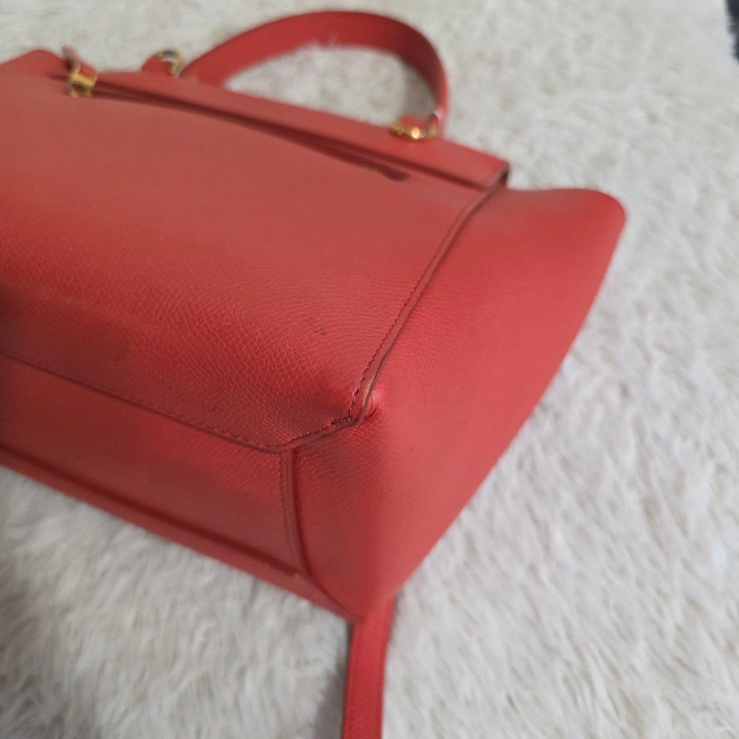 Celine Micro Belt Bag Grained Leather Handbag (Pre-Owned)