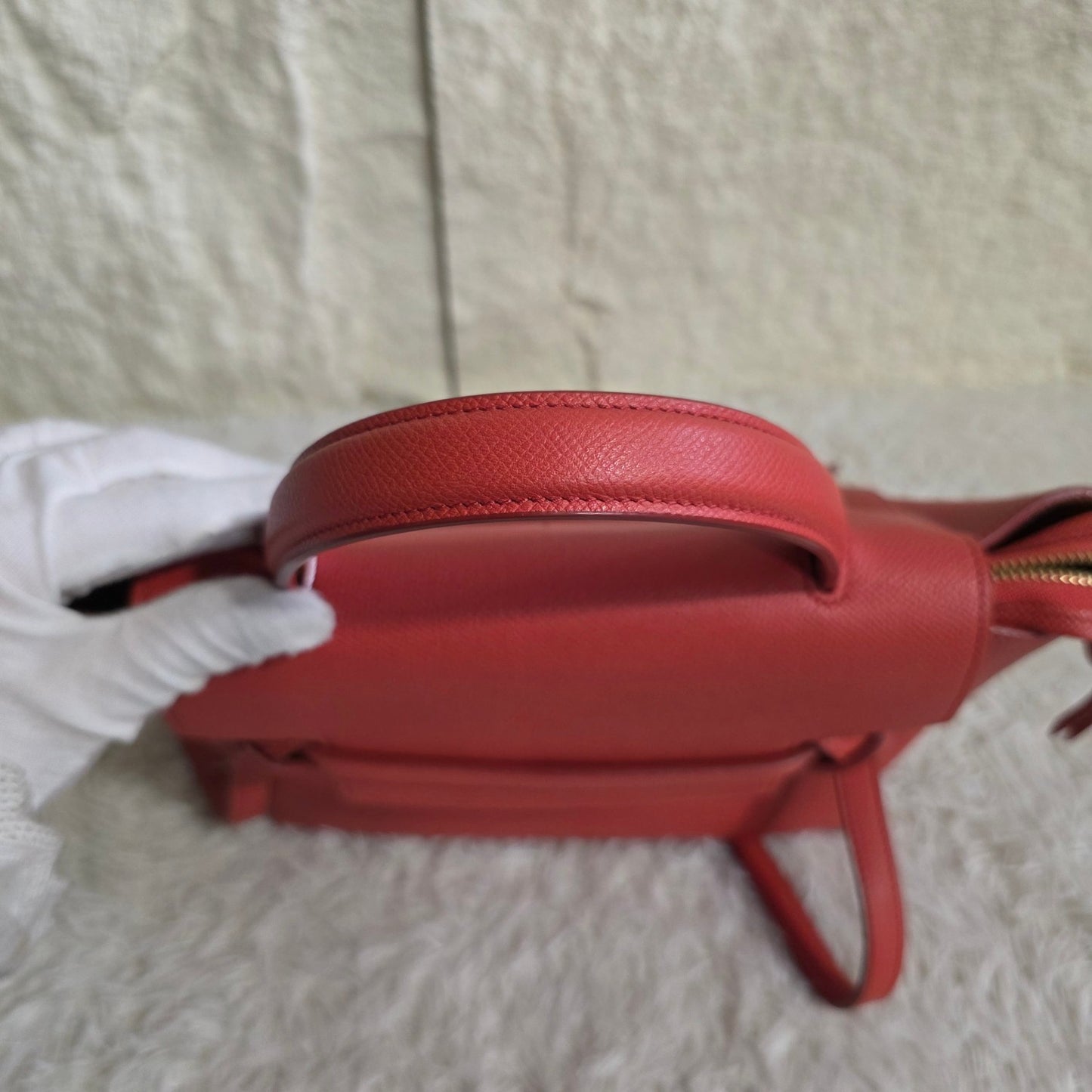 Celine Micro Belt Bag Grained Leather Handbag (Pre-Owned)