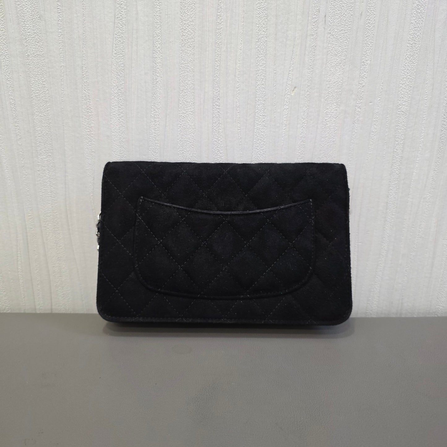 Chanel Star Charm Quilted Velvet Wallet on Chain (Pre-Owned)