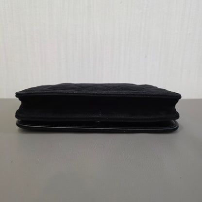Chanel Star Charm Quilted Velvet Wallet on Chain (Pre-Owned)