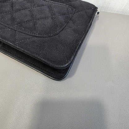 Chanel Star Charm Quilted Velvet Wallet on Chain (Pre-Owned)
