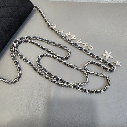Chanel Star Charm Quilted Velvet Wallet on Chain (Pre-Owned)