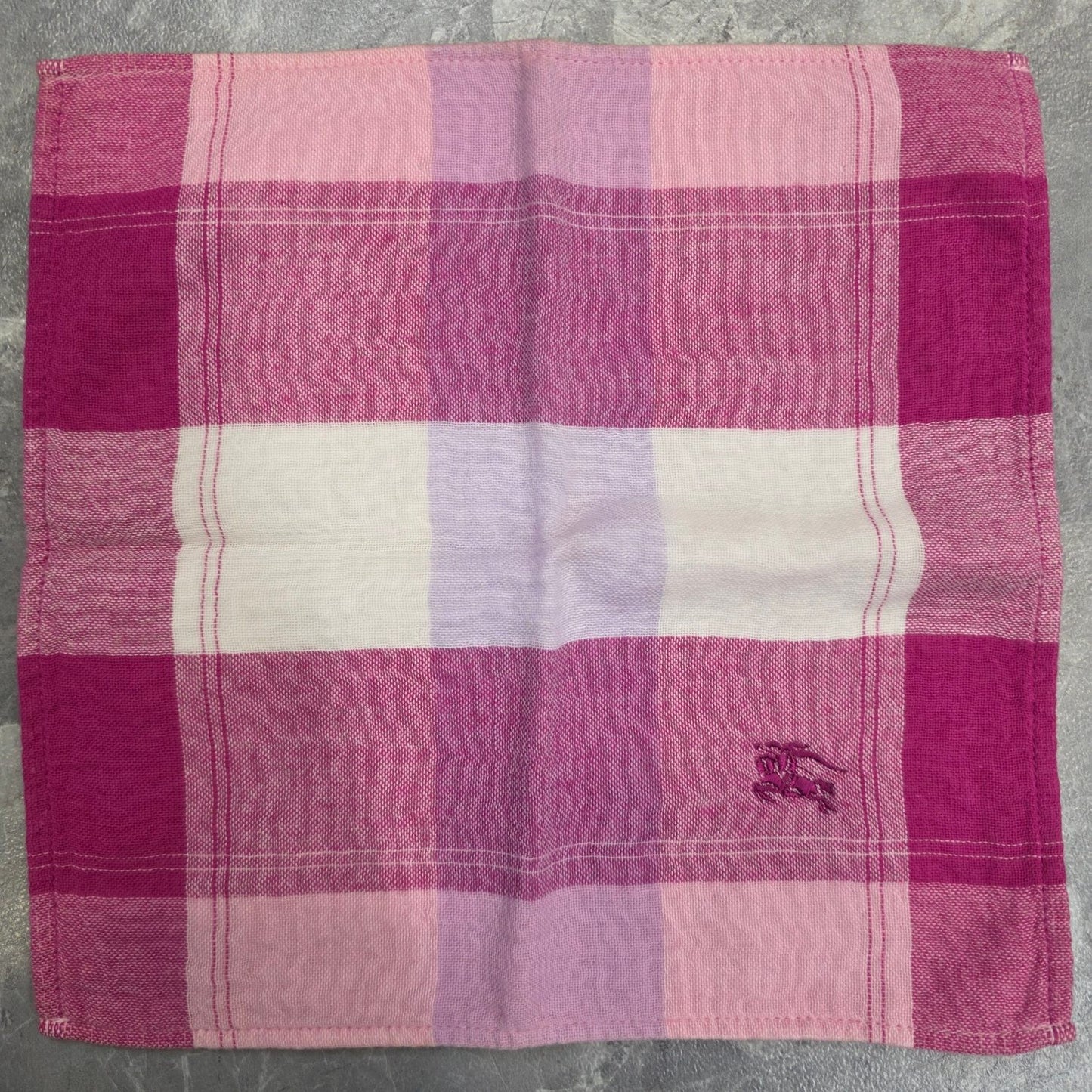 Burberry Nova Check Cotton Handkerchief Pink (Pre-Owned)