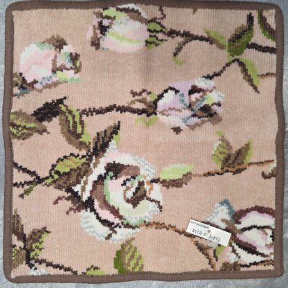 Feiler Floral Chenille Cotton Hand Towel Beige Multicolor (Pre-Owned)