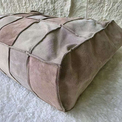 Chanel Patchwork Suede Leather Tote Bag (Pre-Owned)