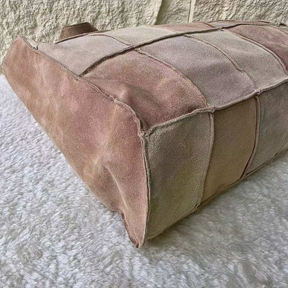 Chanel Patchwork Suede Leather Tote Bag (Pre-Owned)