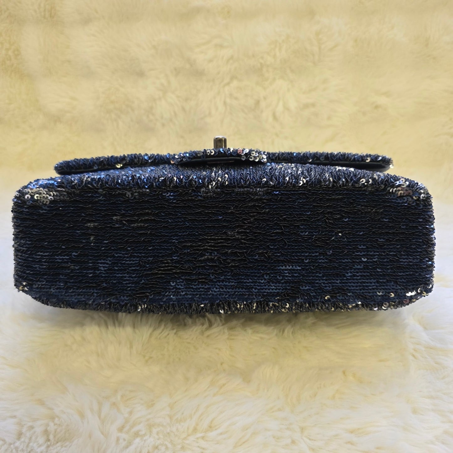 Chanel Sequin Flap Chain Shoulder Bag Black Multicolor (Pre-Owned)