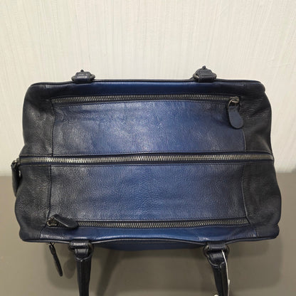 Bottega Veneta Intrecciato Detail Leather Boston Handbag Black (Pre-Owned)