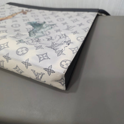 Louis Vuitton Monogram Savane Pochette Voyage GM Chapman Brothers Clutch (Pre-Owned)