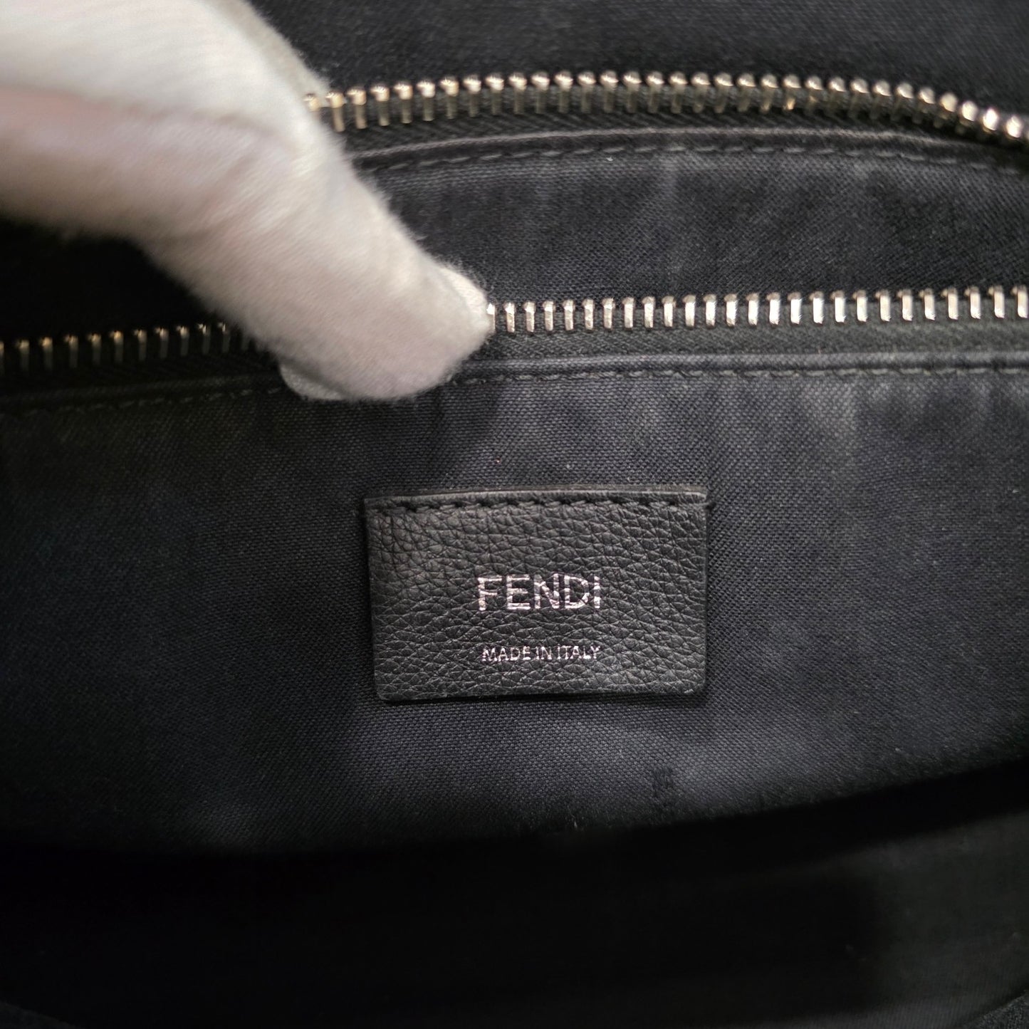 Fendi By The Way Leather Boston Bag Multicolor Black Pink Yellow (Pre-Owned)