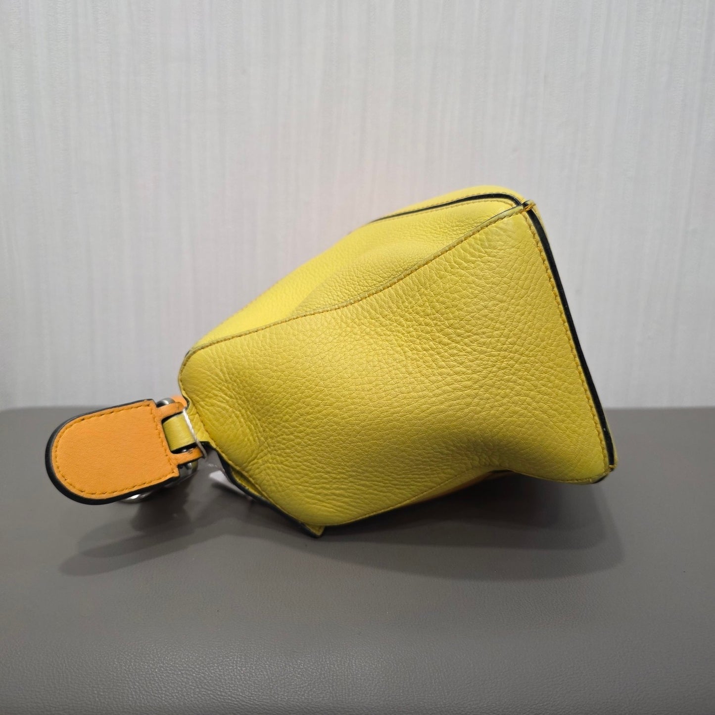 Loewe Puzzle Bag Small Calfskin Leather Multicolor Orange Yellow (Pre-Owned)