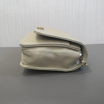 Chanel Boy Small Chevron Quilted Leather Flap Bag Ivory (Pre-Owned)