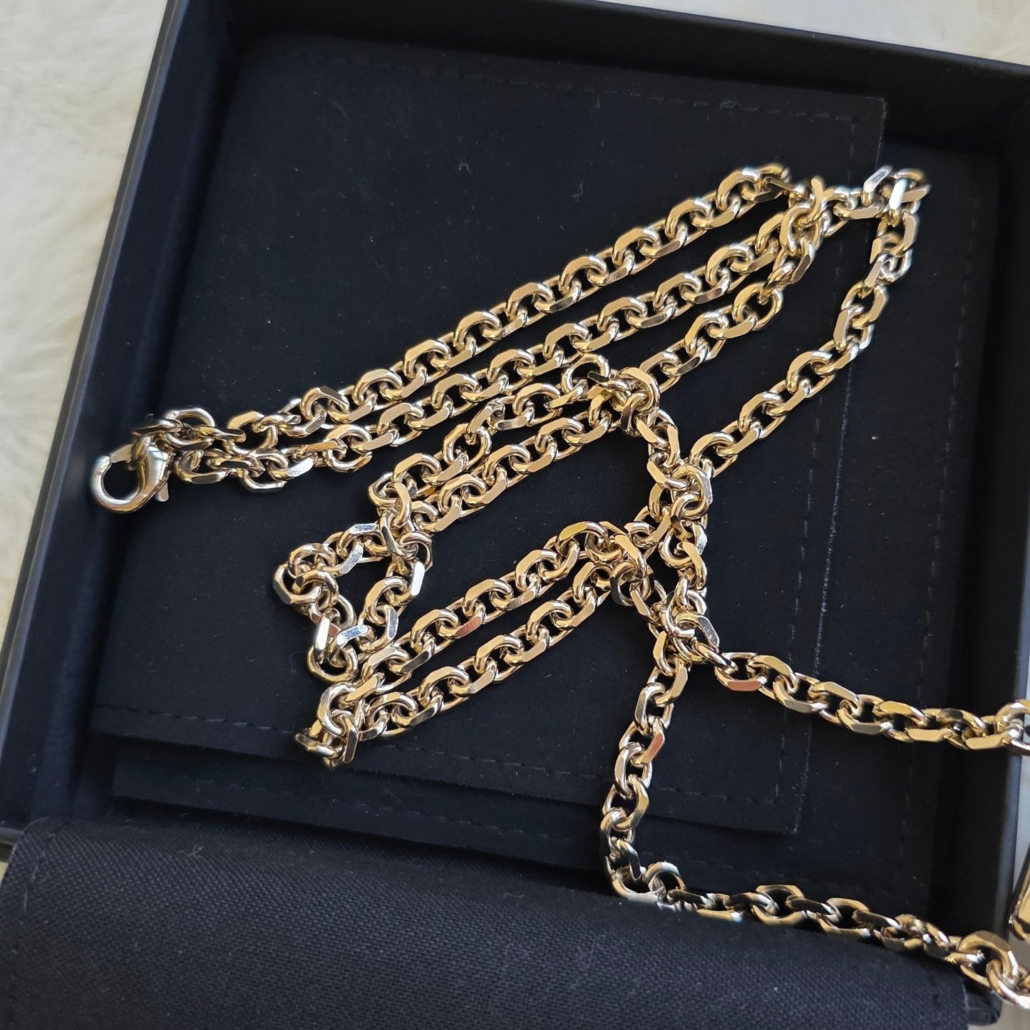 Chanel CC Perfume Bottle Pendant Necklace Gold (Pre-Owned)