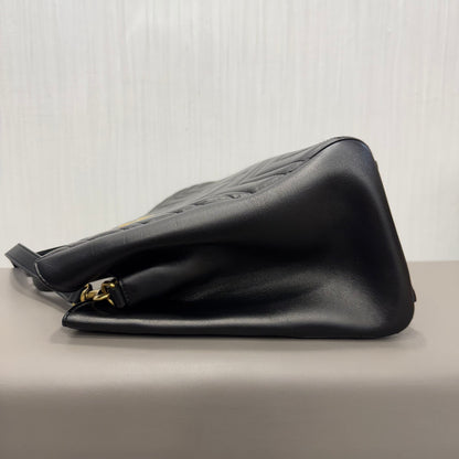 Gucci GG Marmont Matelassé Leather Top Handle Bag Black (Pre-Owned)