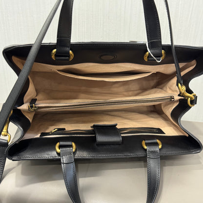 Gucci GG Marmont Matelassé Leather Top Handle Bag Black (Pre-Owned)