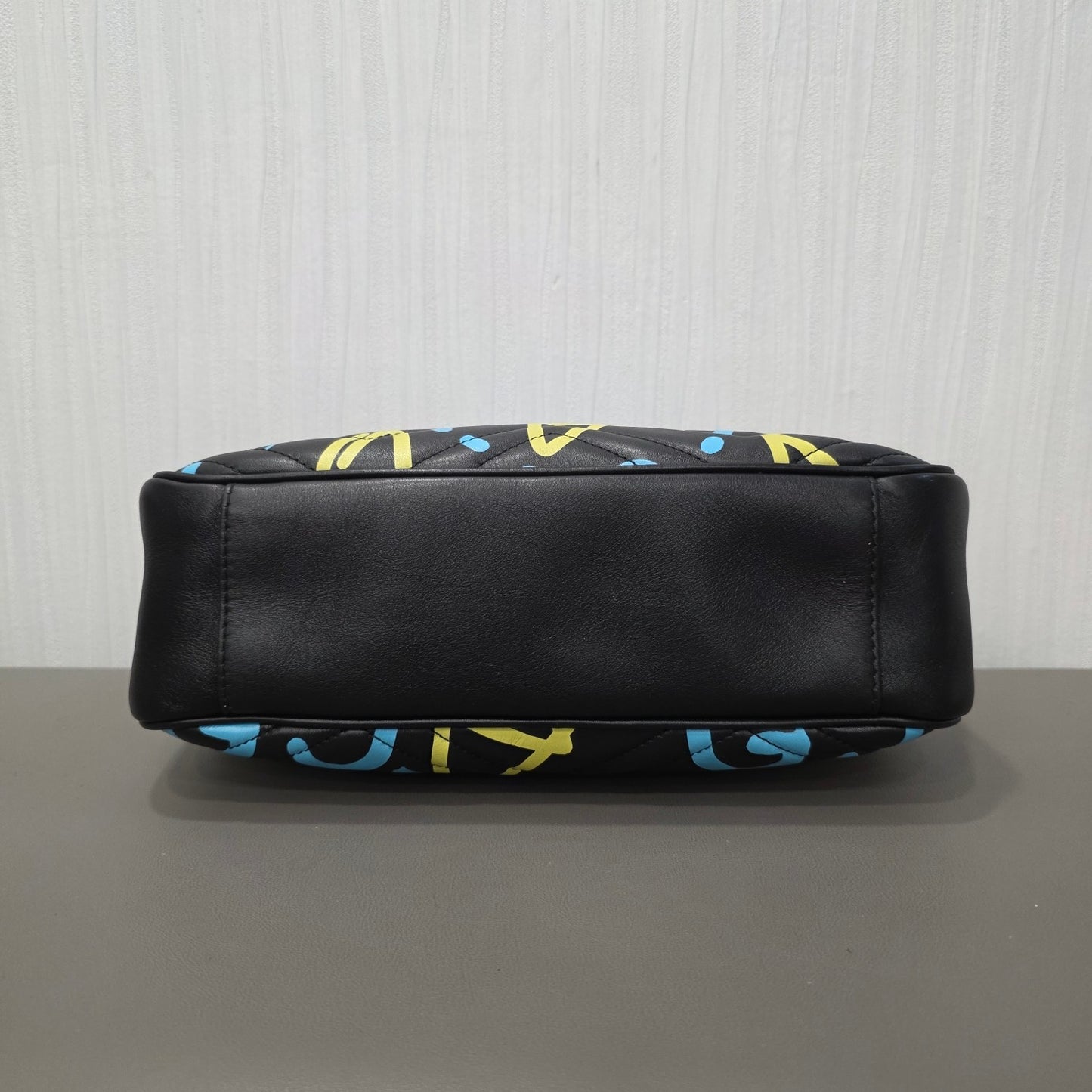 Gucci GG Marmont Graffiti Leather Shoulder Bag (Pre-Owned)