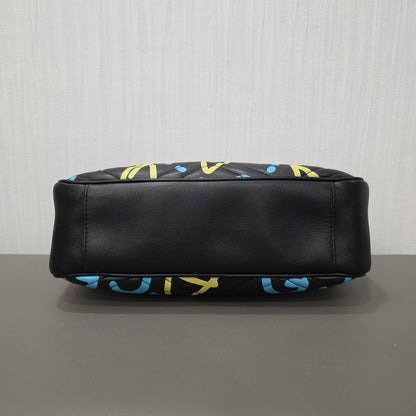 Gucci GG Marmont Graffiti Leather Shoulder Bag (Pre-Owned)