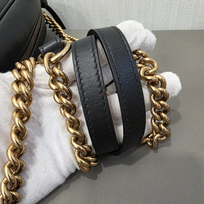 Gucci GG Marmont Graffiti Leather Shoulder Bag (Pre-Owned)