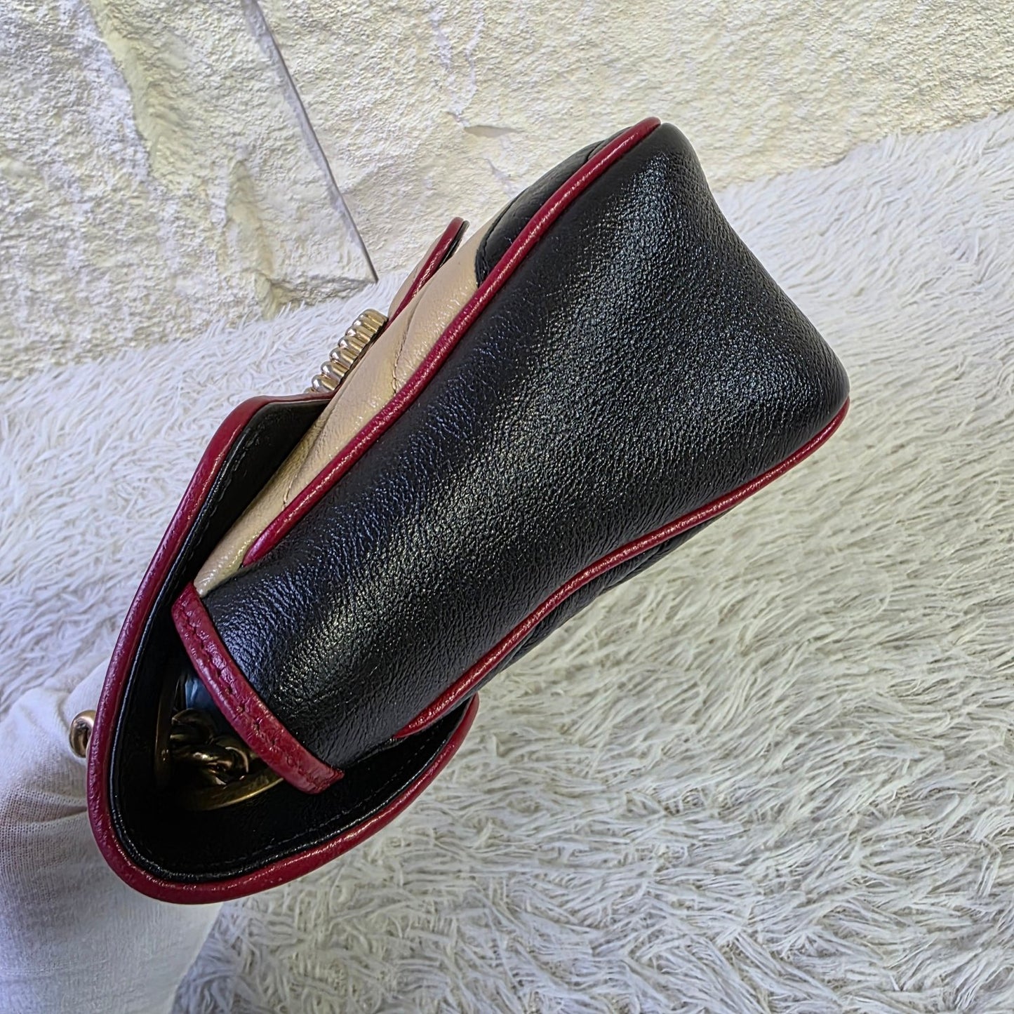 Gucci GG Marmont Matelassé Leather Chain Shoulder Bag (Pre-Owned)