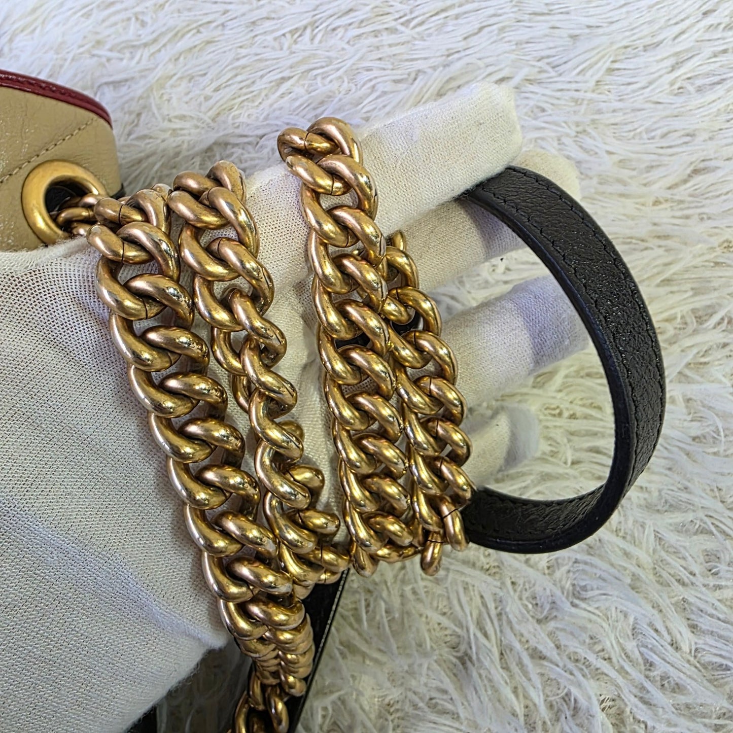 Gucci GG Marmont Matelassé Leather Chain Shoulder Bag (Pre-Owned)
