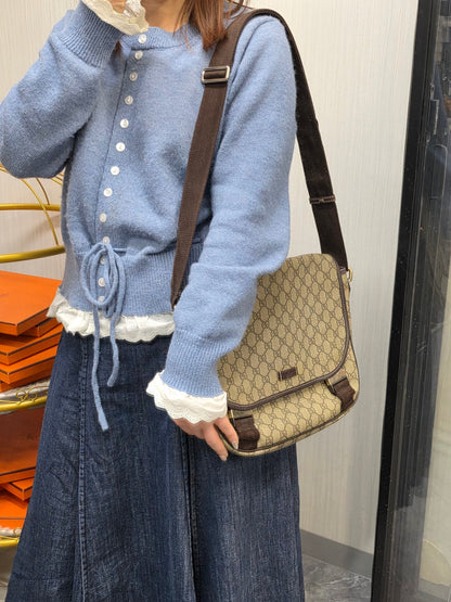 Gucci GG Supreme Canvas Messenger Bag (Pre-Owned)