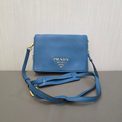 Prada Vitello Daino Leather Crossbody Bag (Pre-Owned)
