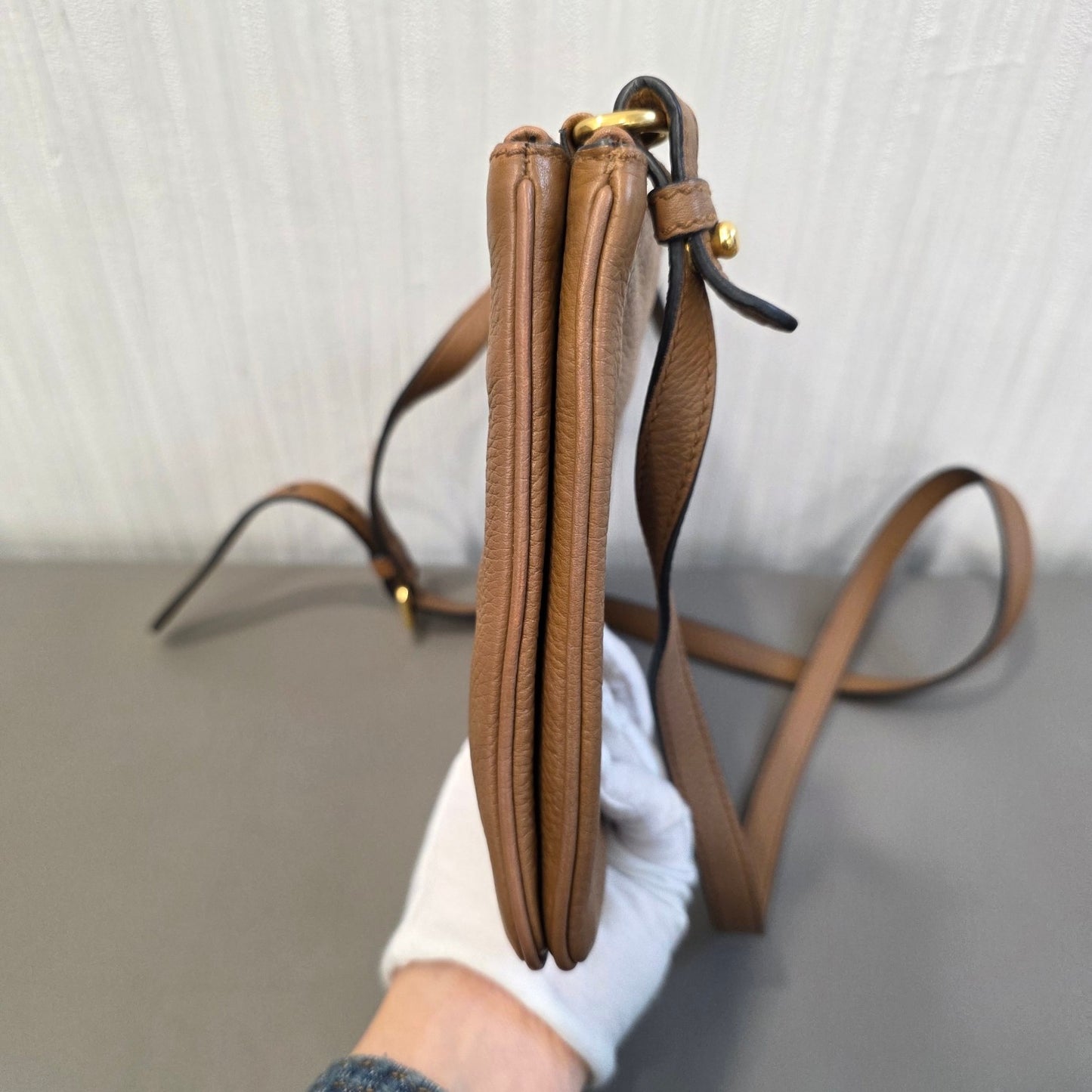 Prada Vitello Daino Leather Crossbody Bag (Pre-Owned)
