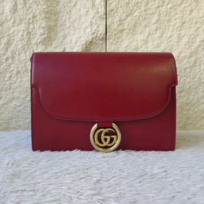Gucci Arli Leather Clutch Bag (Pre-Owned)