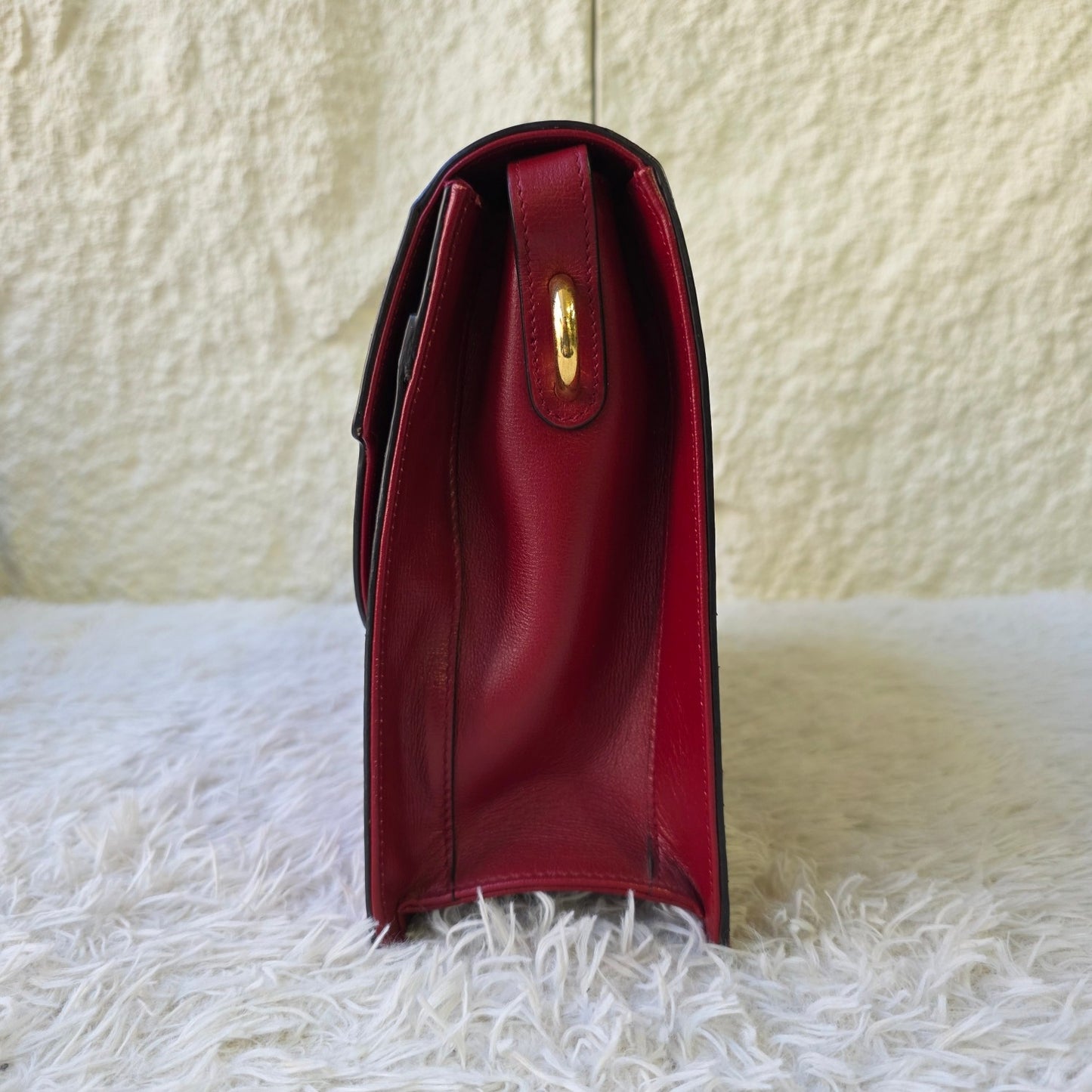 Gucci Arli Leather Clutch Bag (Pre-Owned)
