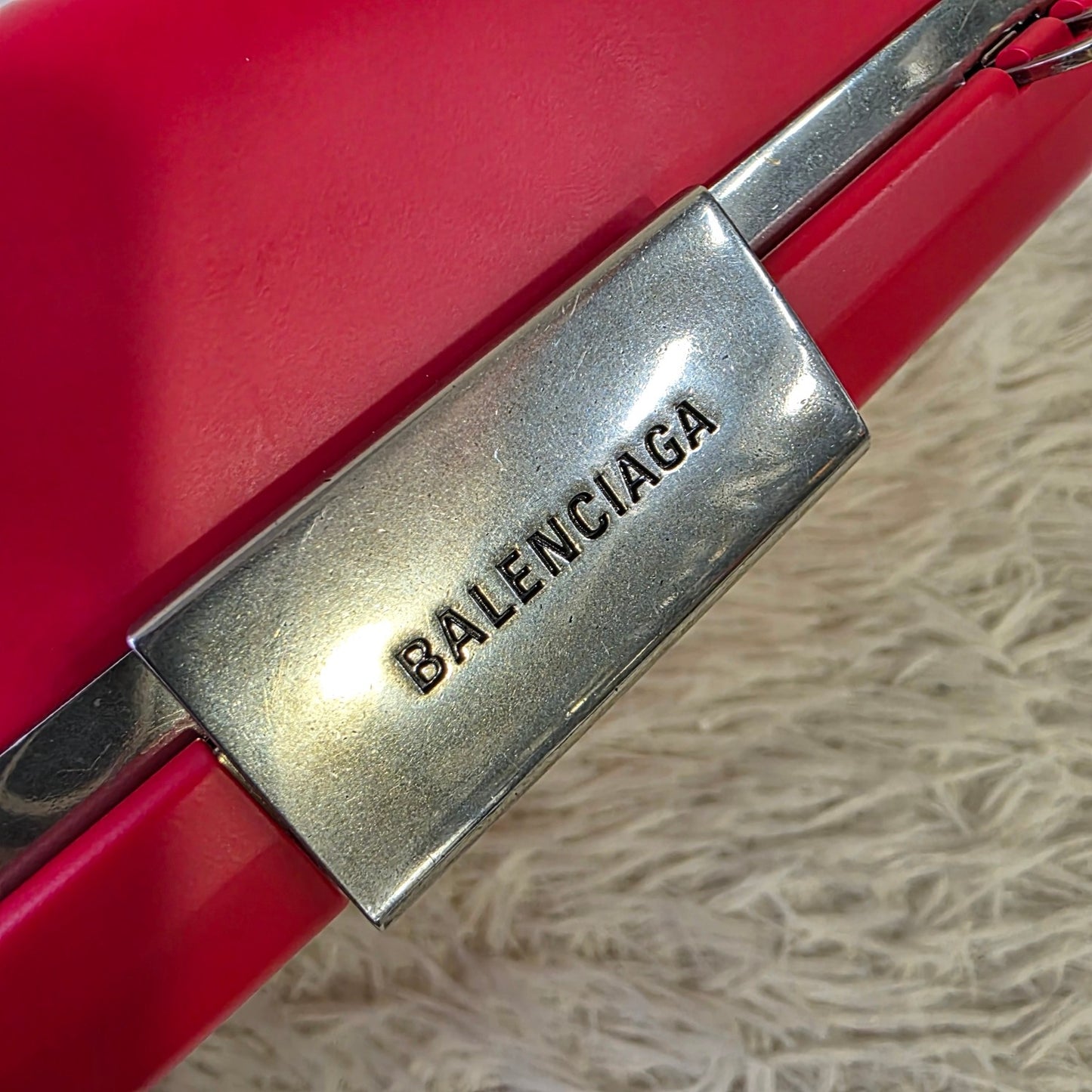 Balenciaga BB Logo Leather Crossbody Bag (Pre-Owned)