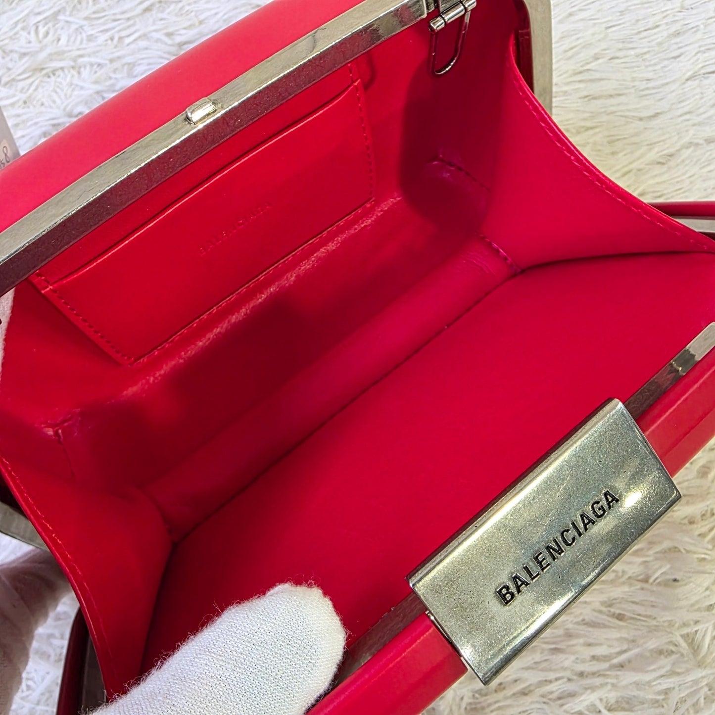 Balenciaga BB Logo Leather Crossbody Bag (Pre-Owned)