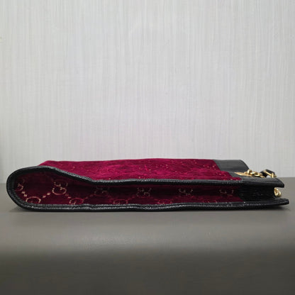 Gucci Rajah GG Velvet Tote Bag (Pre-Owned)