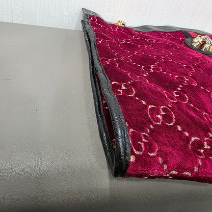 Gucci Rajah GG Velvet Tote Bag (Pre-Owned)