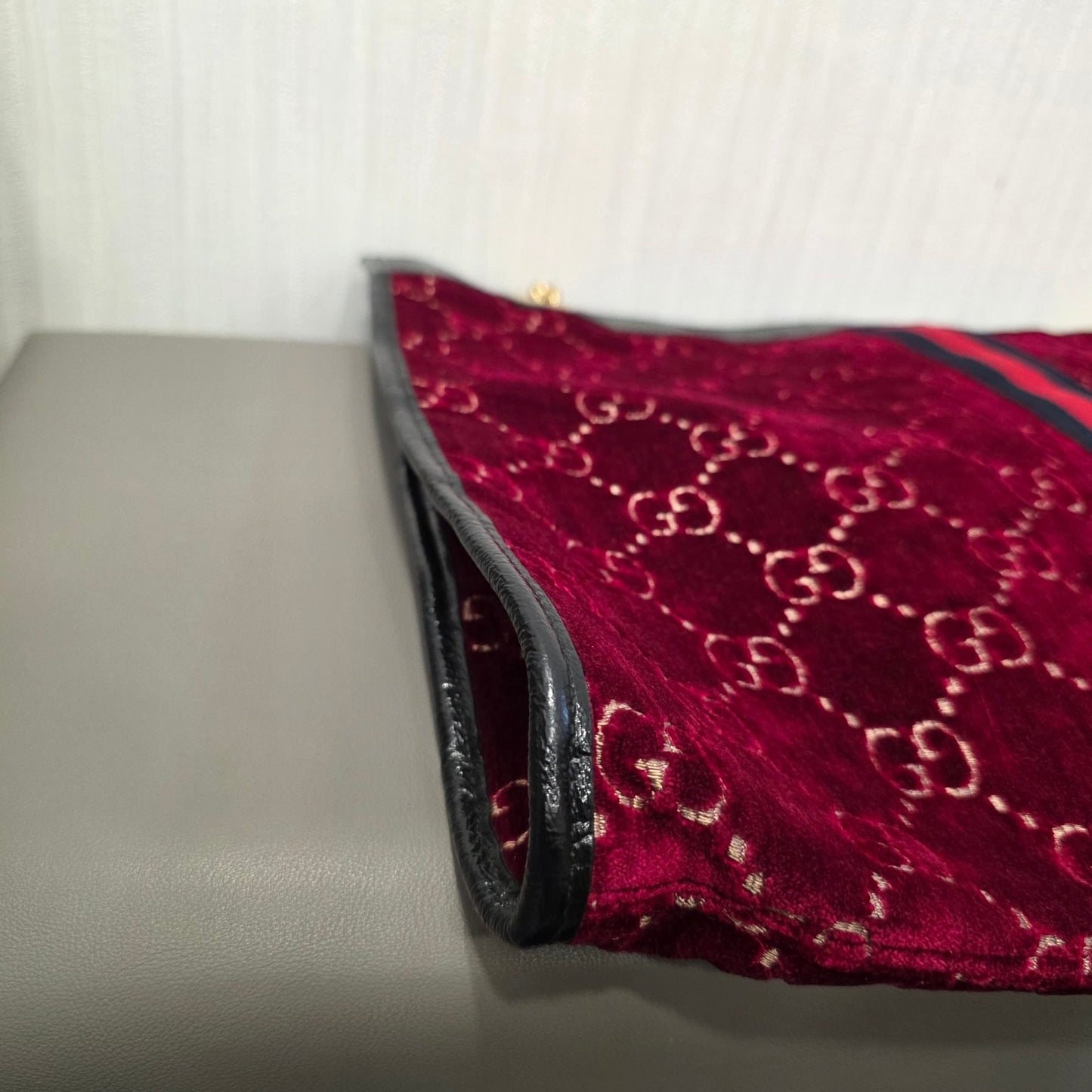 Gucci Rajah GG Velvet Tote Bag (Pre-Owned)