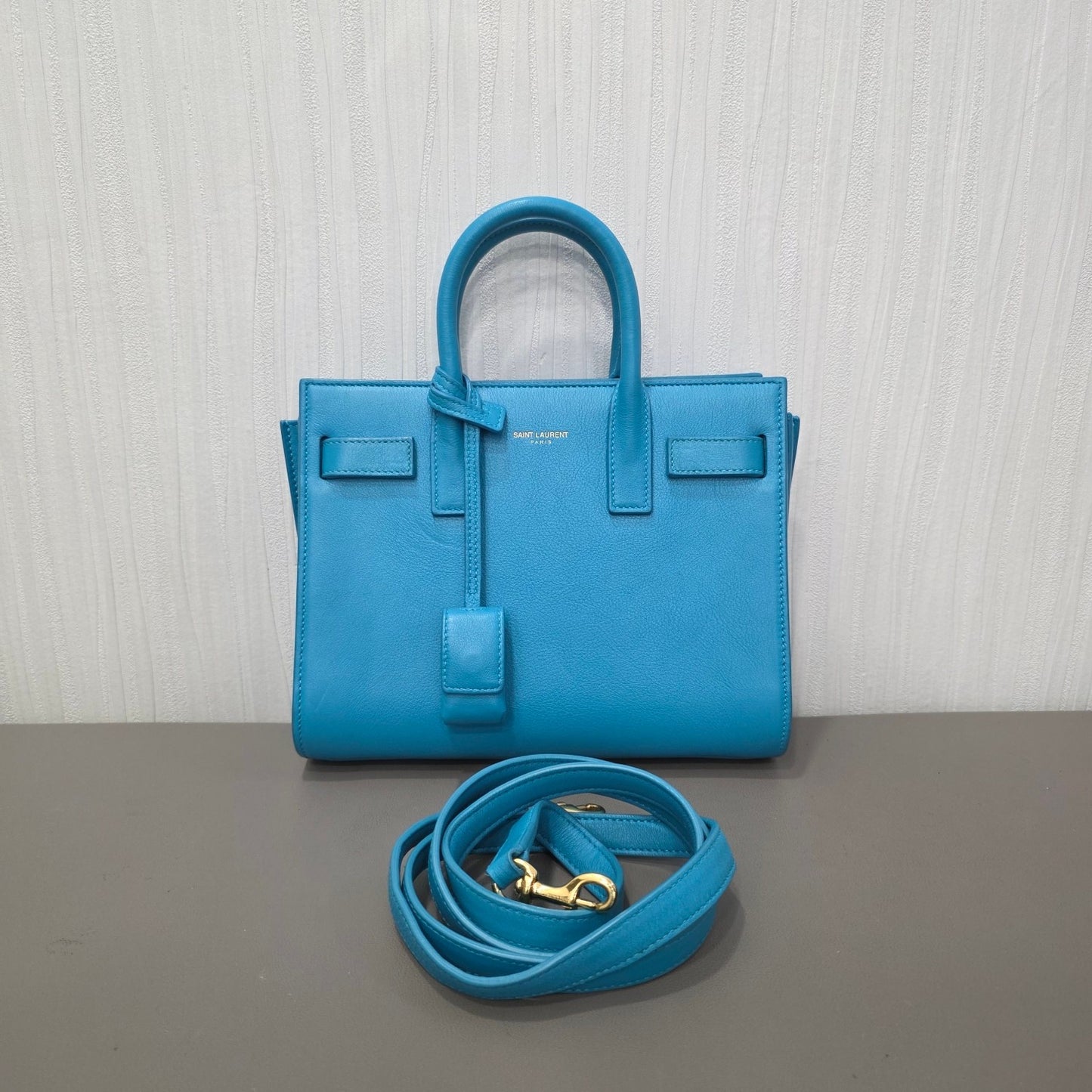 Saint Laurent Sac de Jour Nano Leather Tote Bag (Pre-Owned)