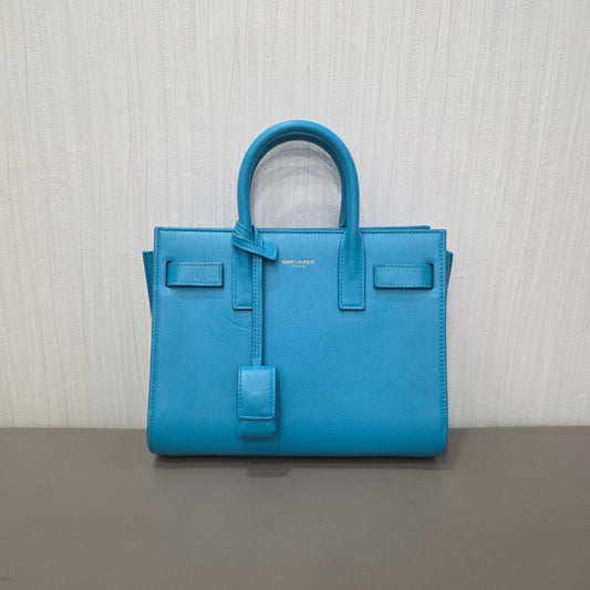 Saint Laurent Sac de Jour Nano Leather Tote Bag (Pre-Owned)