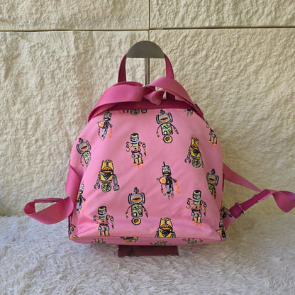Prada Robot Print Nylon Backpack Pink (Pre-Owned)