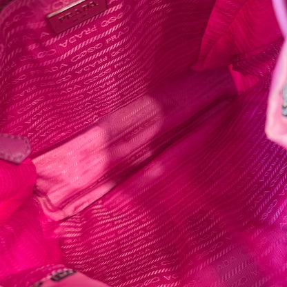 Prada Robot Print Nylon Backpack Pink (Pre-Owned)
