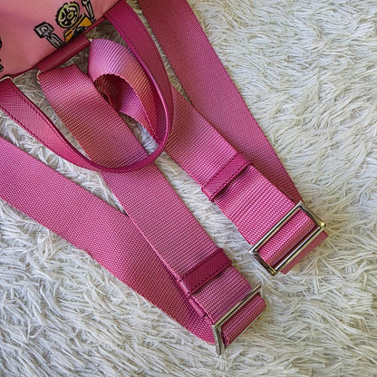 Prada Robot Print Nylon Backpack Pink (Pre-Owned)