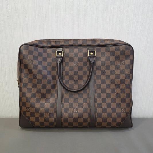 Louis Vuitton Damier Ebene Porte Documents Voyage Briefcase (Pre-Owned)