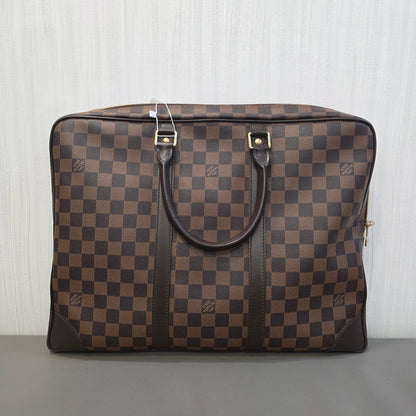 Louis Vuitton Damier Ebene Porte Documents Voyage Briefcase (Pre-Owned)
